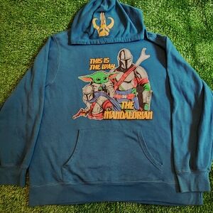 Star Wars Blue Graphic Hoodie Sweatshirt